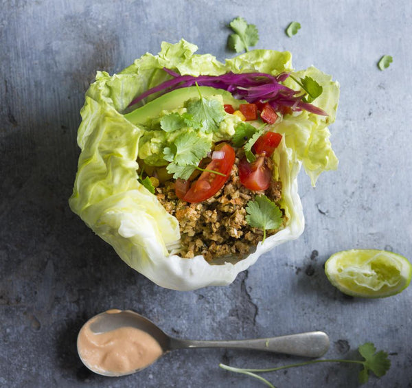 Mexican Iceberg Tacos with Walnut Chilli