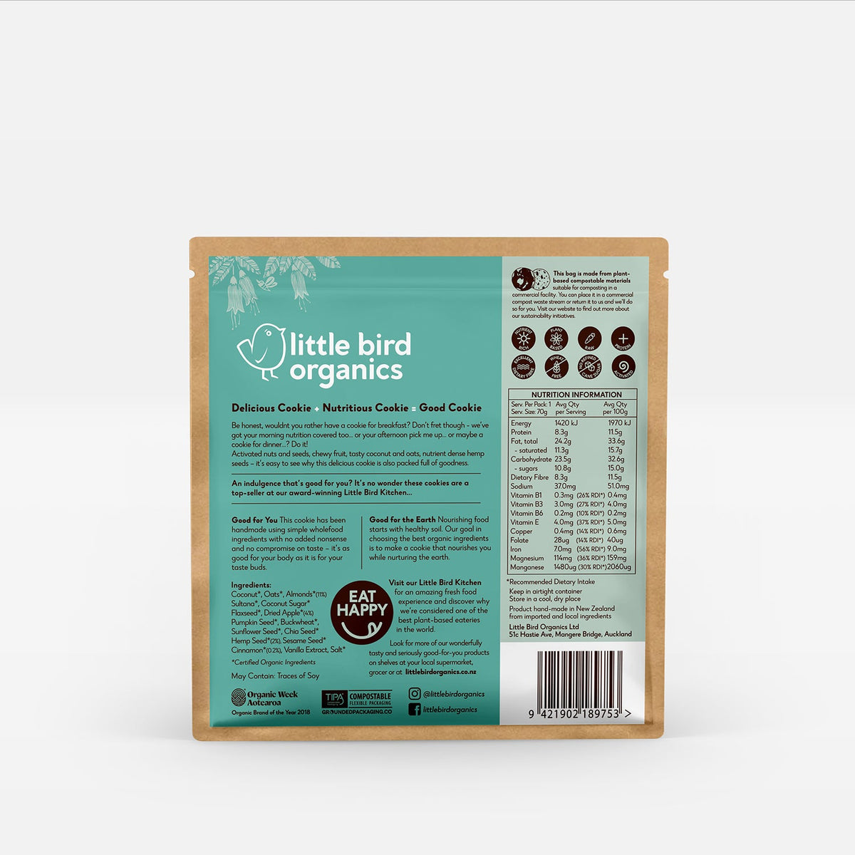 Good Breakfast Cookie - Apple Cinnamon Hemp