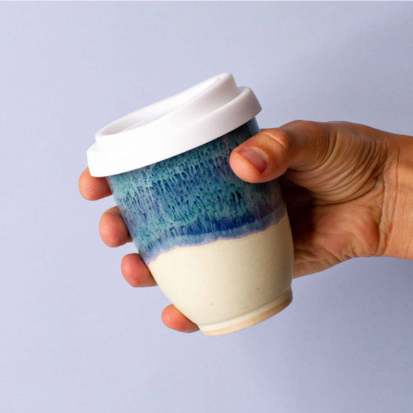 Pottery for the Planet Tea Tree Bay Travel Cup 8oz