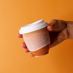 Pottery for the Planet Desert Ochre Ceramic Travel Cup 8oz