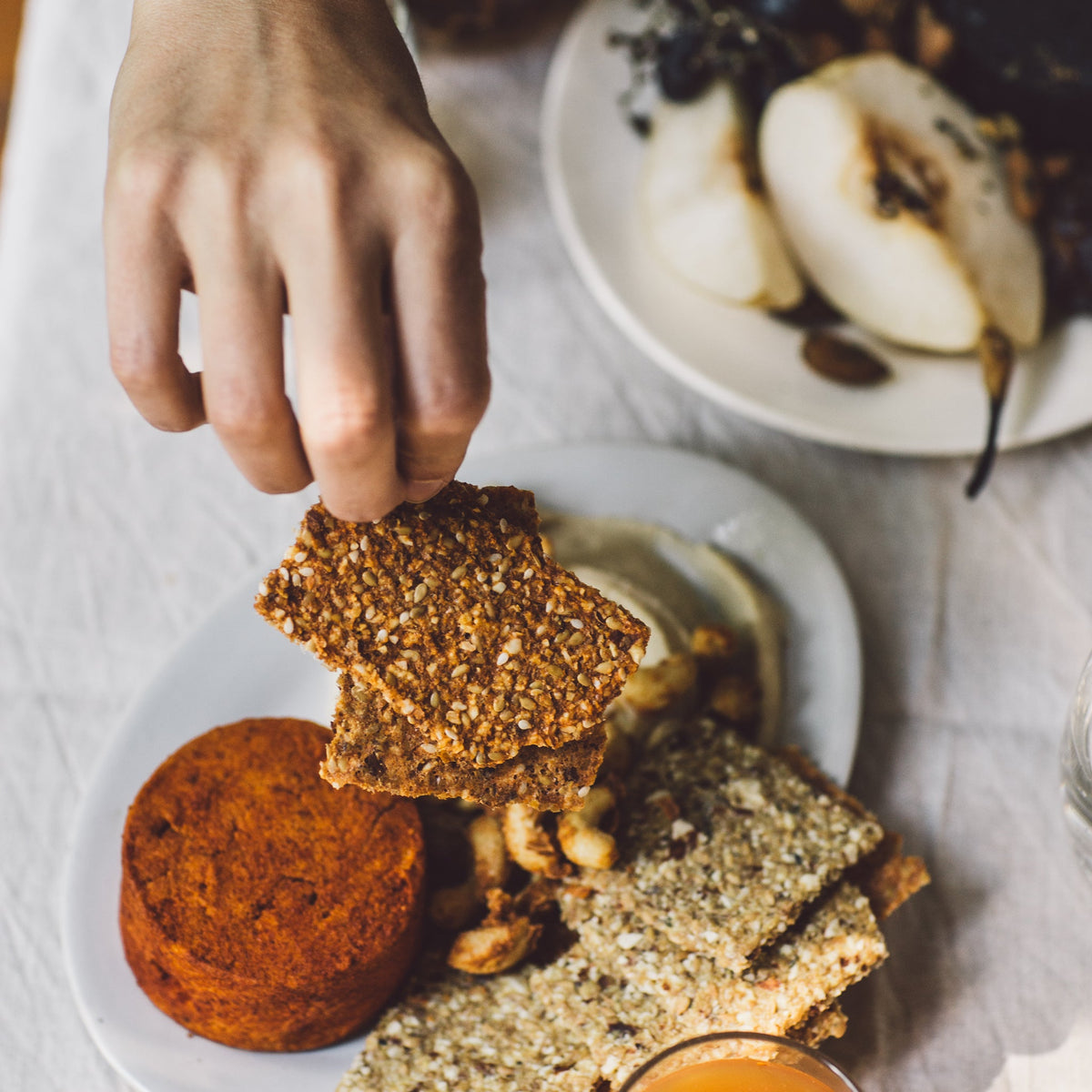 Almond Crackers - Cayenne Sundried Tomato