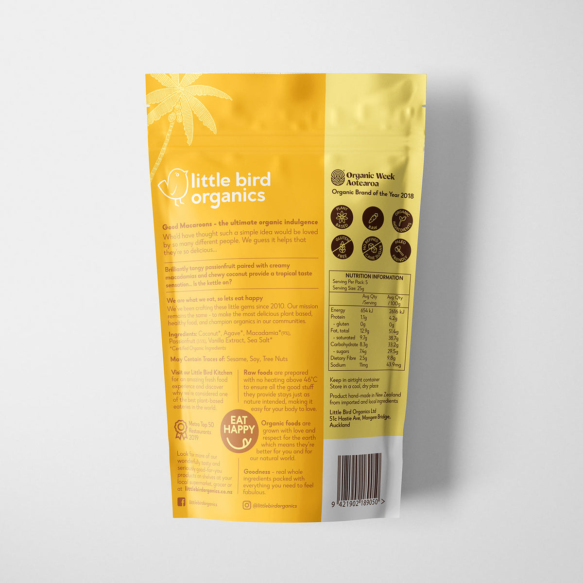 Good Macaroons - Passionfruit + Macadamia