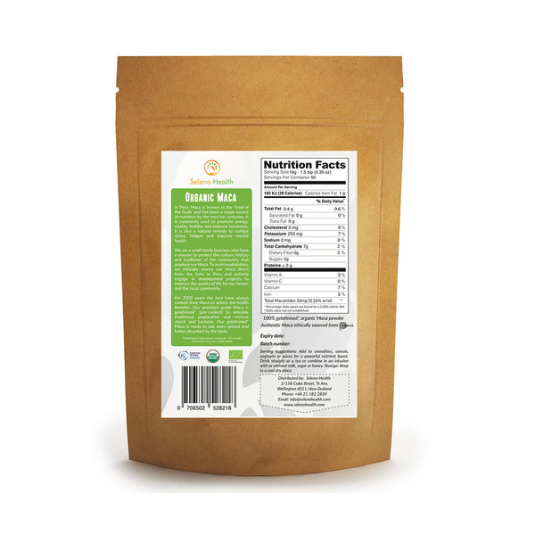 Seleno Health Organic Peruvian Maca